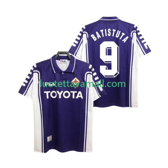 Miehet ACF Fiorentina BASTUTA 9 Retro 1999 2000 Lyhythihainen Fanipaita ,Koti