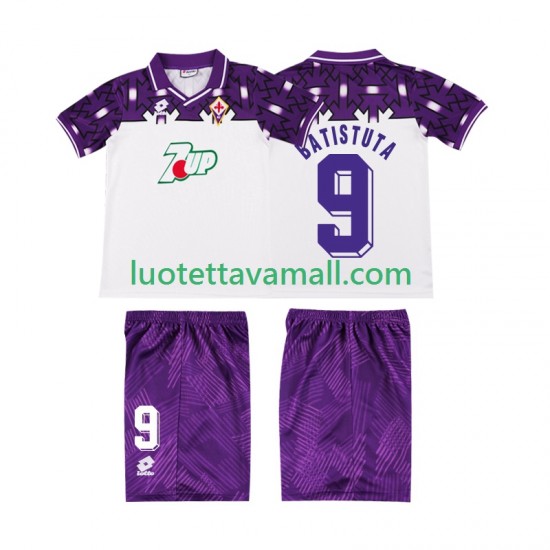 Lapset ACF Fiorentina BATISTUTA 9 Retro 1992 1993 Lyhythihainen Fanipaita ,Vieras