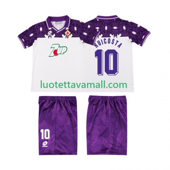 Lapset ACF Fiorentina RUI COSTA 10 Retro 1992 1993 Lyhythihainen Fanipaita ,Vieras