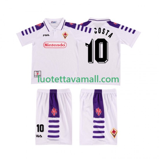 Lapset ACF Fiorentina RUI COSTA 10 Retro 1998 1999 Lyhythihainen Fanipaita ,Vieras