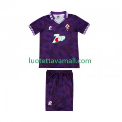 Lapset ACF Fiorentina Retro 1992 1993 Lyhythihainen Fanipaita ,Koti