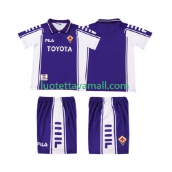 Lapset ACF Fiorentina Retro 1999 2000 Lyhythihainen Fanipaita ,Koti