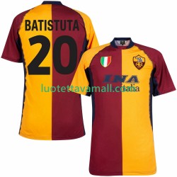 Miehet AS Roma Batistuta 20 Retro 2000 2001 Lyhythihainen Fanipaita ,Koti