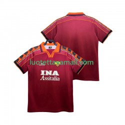 Miehet AS Roma Retro 1998 1999 Lyhythihainen Fanipaita ,Koti