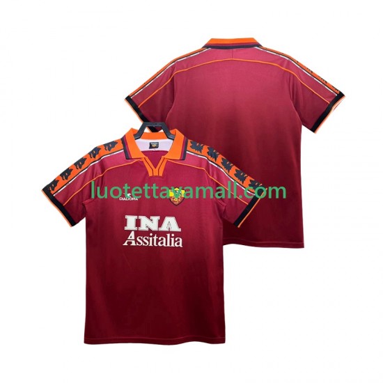 Miehet AS Roma Retro 1998 1999 Lyhythihainen Fanipaita ,Koti