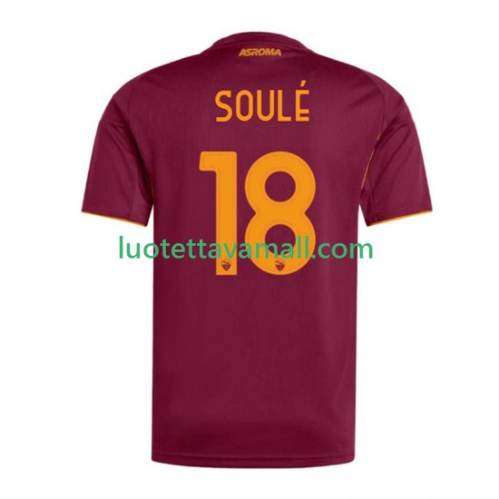 Miehet AS Roma Soule 18 2025-2026 Lyhythihainen Fanipaita ,Koti