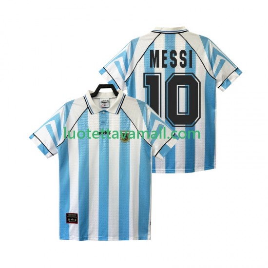 Miehet Argentiina Lionel Messi 10 Retro 1996 1997 Lyhythihainen Fanipaita ,Koti