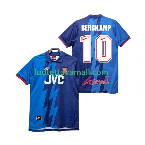 Miehet Arsenal BERGKAMP 10 Retro 1995 1996 Lyhythihainen Fanipaita ,Vieras