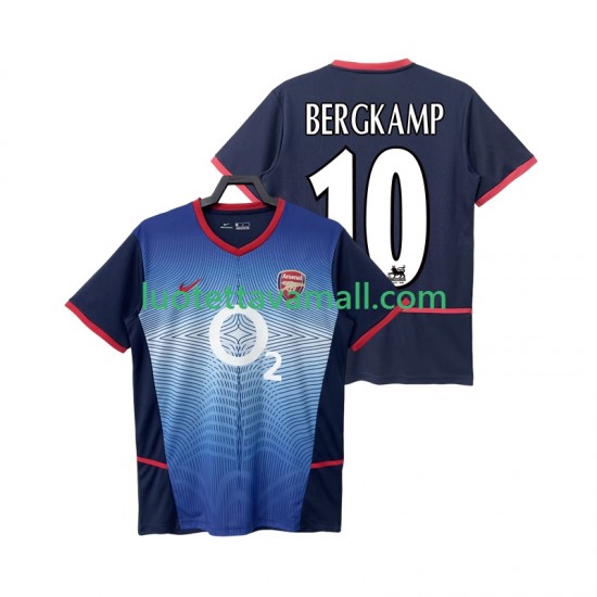 Miehet Arsenal BERGKAMP 10 Retro 2002 2004 Lyhythihainen Fanipaita ,Vieras