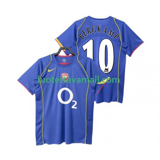 Miehet Arsenal BERGKAMP 10 Retro 2004 2005 Lyhythihainen Fanipaita ,Vieras