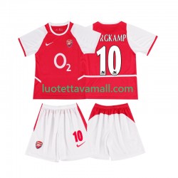 Lapset Arsenal BERGKAMP 10 Retro 2002 2003 Lyhythihainen Fanipaita ,Koti