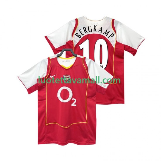 Miehet Arsenal BERGKAMP 10 Retro 2004 2005 Lyhythihainen Fanipaita ,Koti