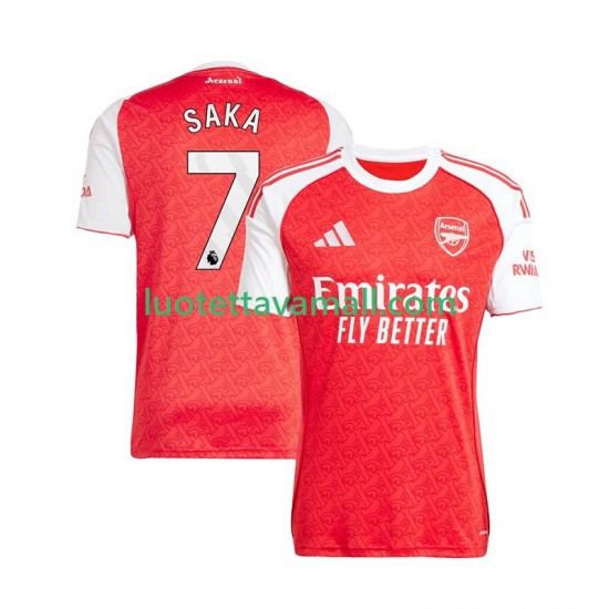 Miehet Arsenal Bukayo Saka 7 2025-2026 Lyhythihainen Fanipaita ,Koti