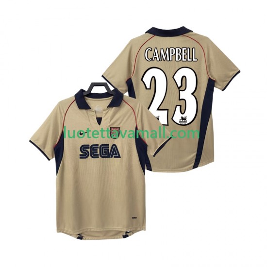 Miehet Arsenal CAMPBELL 23 Retro 2001 2002 Lyhythihainen Fanipaita ,Vieras