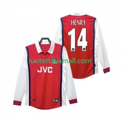 Miehet Arsenal Henry 14 Retro 1998 1999 Pitkähihainen Fanipaita ,Koti