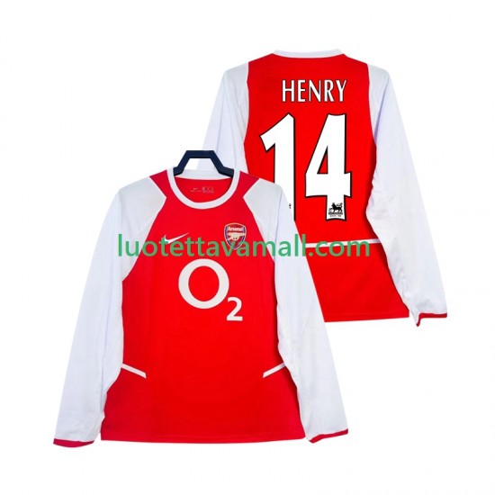 Miehet Arsenal Henry 14 Retro 2002 2003 Pitkähihainen Fanipaita ,Koti