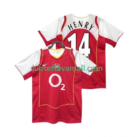 Miehet Arsenal Henry 14 Retro 2004 2005 Lyhythihainen Fanipaita ,Koti
