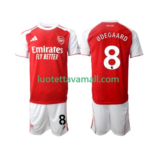 Lapset Arsenal Martin Odegaard 8 2025-2026 Lyhythihainen Fanipaita ,Koti