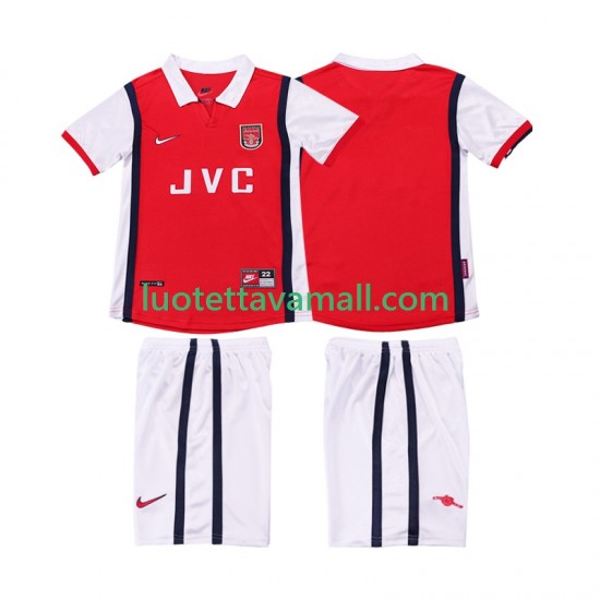 Lapset Arsenal Retro 1998 1999 Lyhythihainen Fanipaita ,Koti