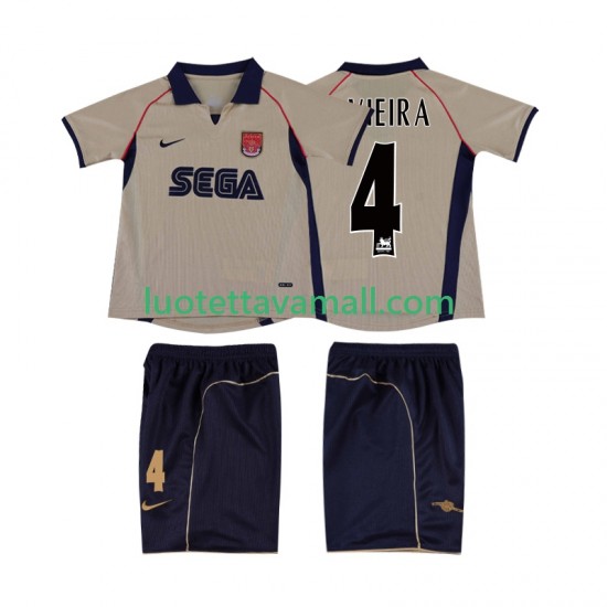 Lapset Arsenal VIEIRA 4 Retro 2001 2002 Lyhythihainen Fanipaita ,Vieras