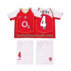Lapset Arsenal VIEIRA 4 Retro 2004 2005 Lyhythihainen Fanipaita ,Koti