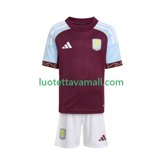 Lapset Aston Villa 2025-2026 Lyhythihainen Fanipaita ,Koti