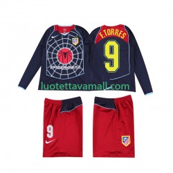 Lapset Atlético Madrid F TORRES 9 Retro 2004 2005 Pitkähihainen Fanipaita ,Vieras