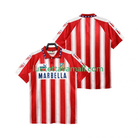 Miehet Atlético Madrid Retro 1994 1995 Lyhythihainen Fanipaita ,Koti