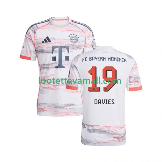 Miehet FC Bayern München Alphonso Davies 19 2025-2026 Lyhythihainen Fanipaita ,Vieras