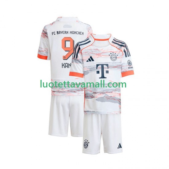 Lapset FC Bayern München Harry Kane 9 2025-2026 Lyhythihainen Fanipaita ,Vieras