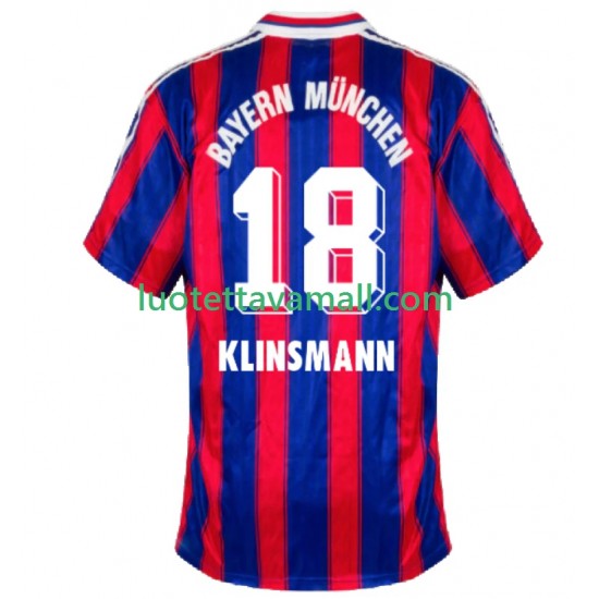 Miehet FC Bayern München Klinsmann 18 Retro 1995 1997 Lyhythihainen Fanipaita ,Koti