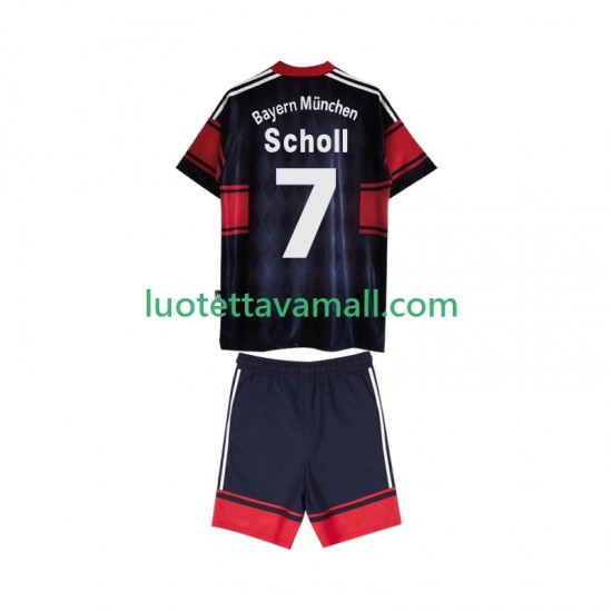 Lapset FC Bayern München Scholl 7 Retro 1997 1999 Lyhythihainen Fanipaita ,Koti