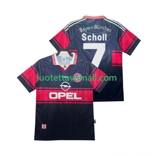 Miehet FC Bayern München Scholl 7 Retro 1997 1999 Lyhythihainen Fanipaita ,Koti