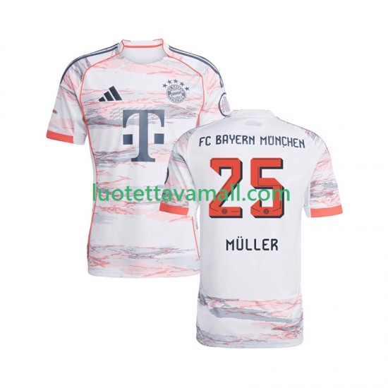 Miehet FC Bayern München Thomas Muller 25 2025-2026 Lyhythihainen Fanipaita ,Vieras