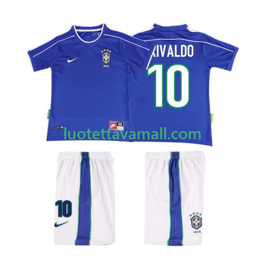 Lapset Brasilia RIVALDO 10 Retro 1998 Lyhythihainen Fanipaita ,Vieras