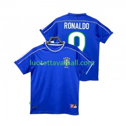 Miehet Brasilia Ronaldo 9 Retro 1998 Lyhythihainen Fanipaita ,Vieras