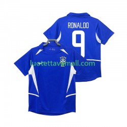 Miehet Brasilia Ronaldo 9 Retro 2002 Lyhythihainen Fanipaita ,Vieras