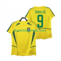 Miehet Brasilia Ronaldo 9 Retro 2002 Lyhythihainen Fanipaita ,Koti