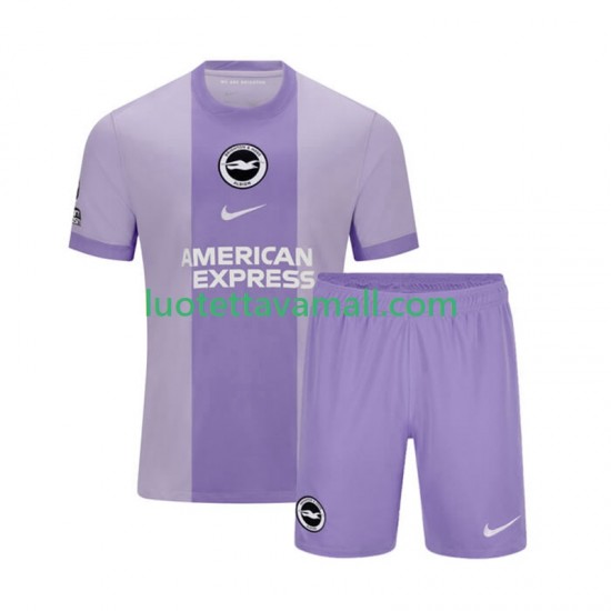 Lapset Brighton Hove Albion 2025-2026 Lyhythihainen Fanipaita ,Vieras