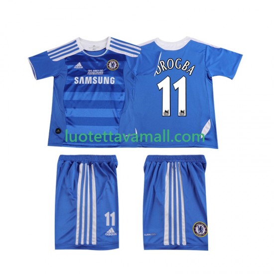 Lapset Chelsea DROGBA 11 Retro 2011 2012 Lyhythihainen Fanipaita ,Koti