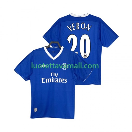Miehet Chelsea VERON 20 Retro 2003 2005 Lyhythihainen Fanipaita ,Koti