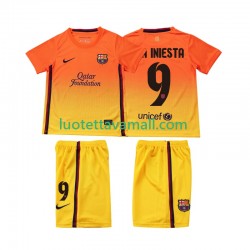 Lapset FC Barcelona A INIESTA 9 Retro 2012 2013 Lyhythihainen Fanipaita ,Vieras