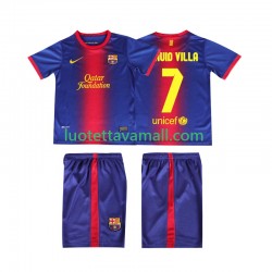 Lapset FC Barcelona DAUID VILLA 7 Retro 2012 2013 Lyhythihainen Fanipaita ,Koti