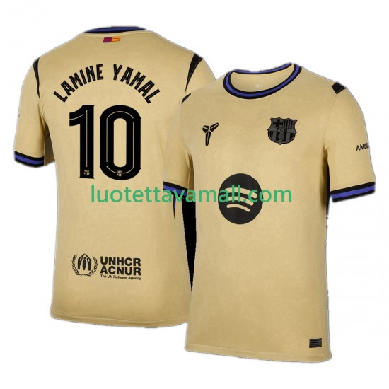 Miehet FC Barcelona Lamine Yamal 10 UCL 2025-2026 Lyhythihainen Fanipaita ,Vieras