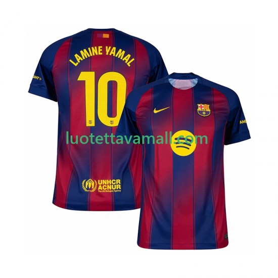 Miehet FC Barcelona Lamine Yamal 10 2025-2026 Lyhythihainen Fanipaita ,Koti