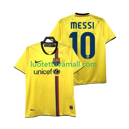 Miehet FC Barcelona Lionel Messi 10 Retro 2008 2009 Lyhythihainen Fanipaita ,Vieras