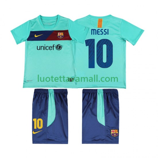 Lapset FC Barcelona Lionel Messi 10 Retro 2010 2011 Lyhythihainen Fanipaita ,Vieras