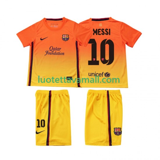 Lapset FC Barcelona Lionel Messi 10 Retro 2012 2013 Lyhythihainen Fanipaita ,Vieras