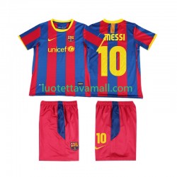 Lapset FC Barcelona Lionel Messi 10 Retro 2010 2011 Lyhythihainen Fanipaita ,Koti
