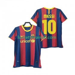 Miehet FC Barcelona Lionel Messi 10 Retro 2010 2011 Lyhythihainen Fanipaita ,Koti